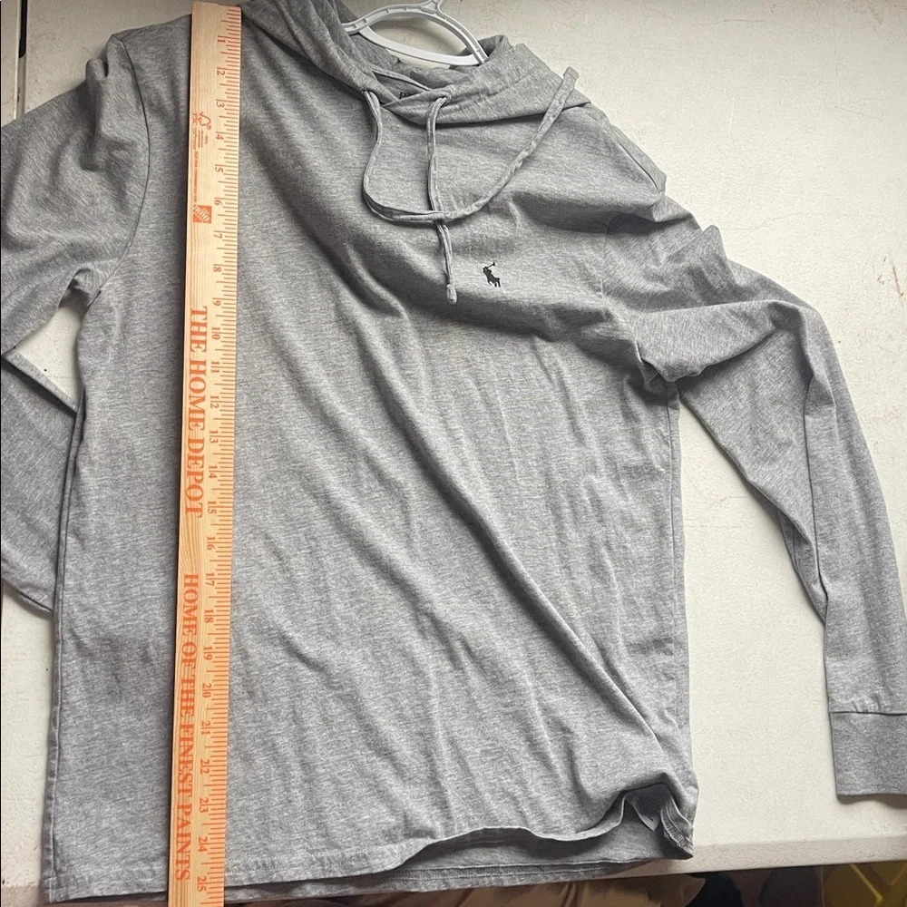 Polo by Ralph Lauren Light Gray Lightweight Hoodie Size Small